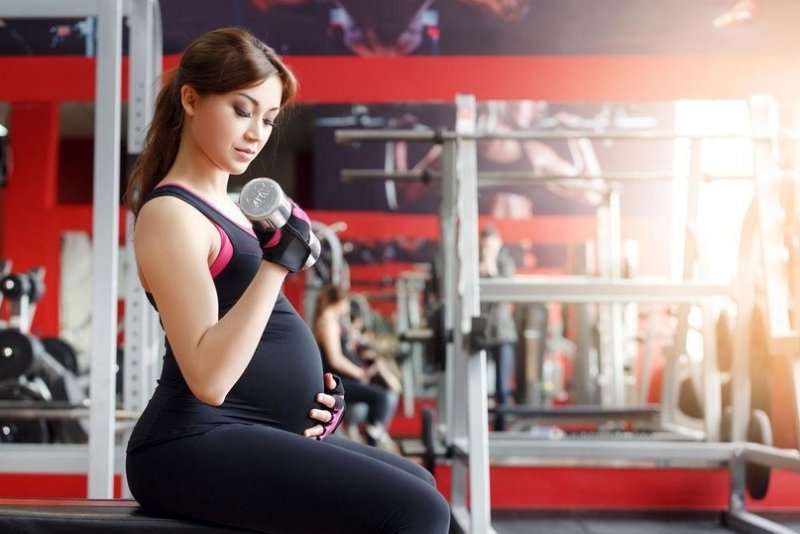 Физические упражнения беременной женщины.