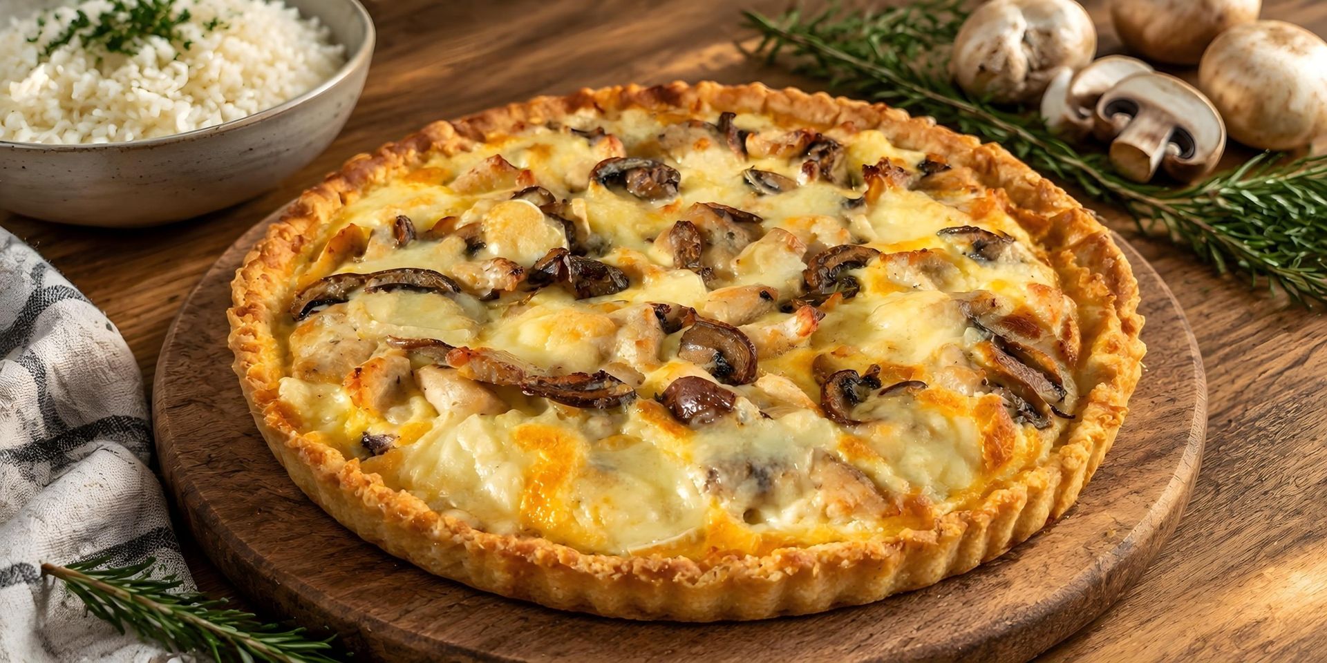 Как приготовить куриный пирог на рисовой основе?